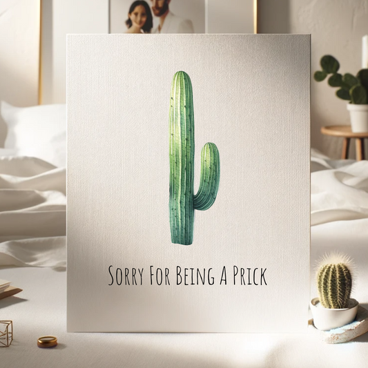 Sorry for Being a Prick